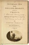 IRELAND, SAMUEL. A Picturesque Tour through Holland, Brabant, and Part of France; made in the Autumn of 1789. 2 vols. 1790